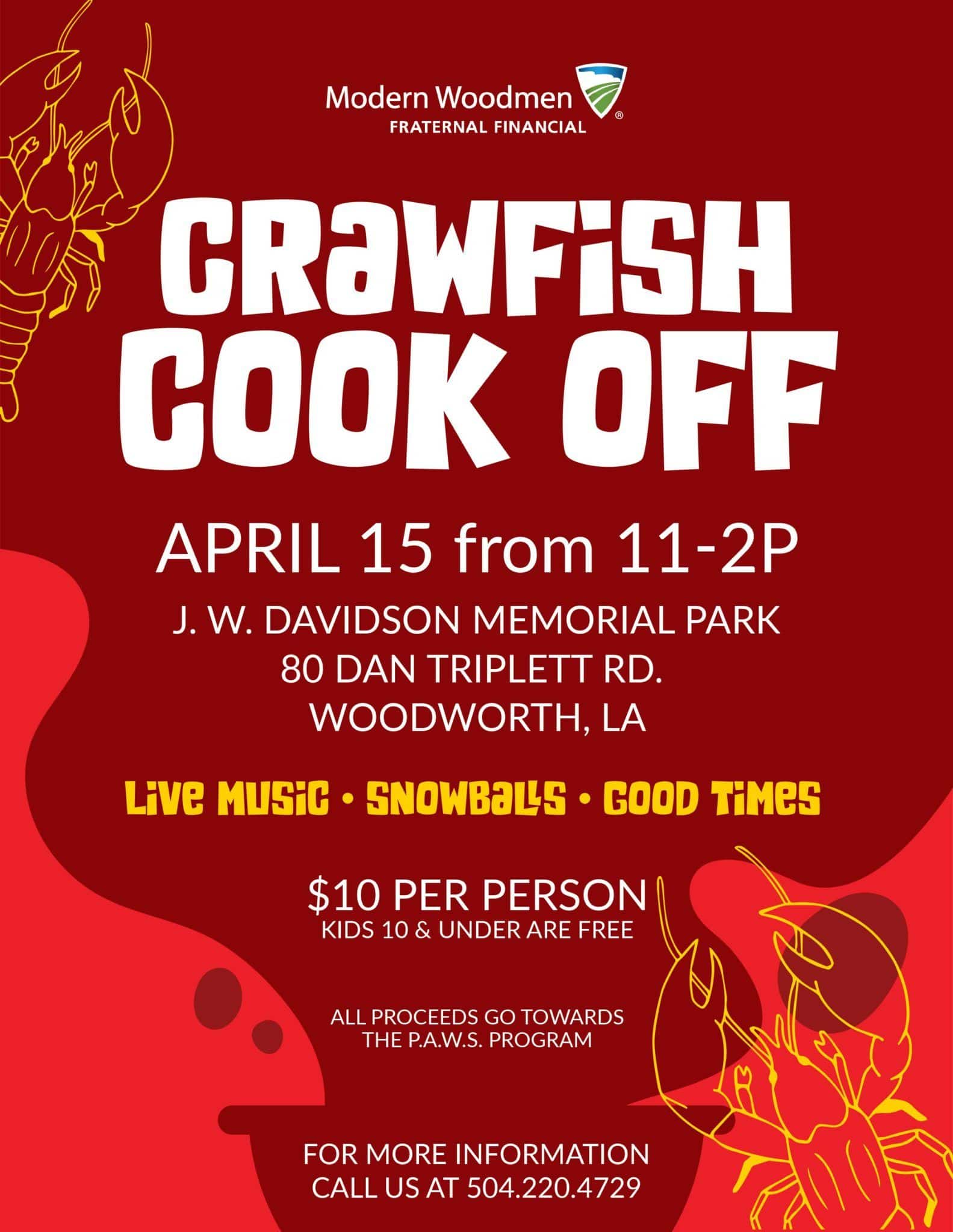 Crawfish Cook Off Town of Woodworth